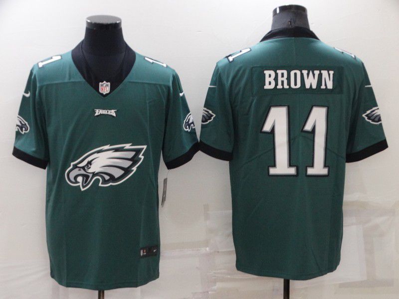 Men Philadelphia Eagles #11 Brown Green 2022 Nike Limited Vapor Untouchable NFL Jerseys->philadelphia eagles->NFL Jersey